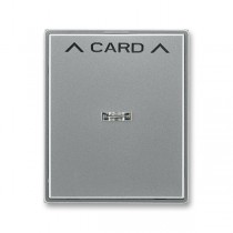 3559E-A00700 36  Kryt spínače kartového, s čirým průzorem, s potiskem, ocelová